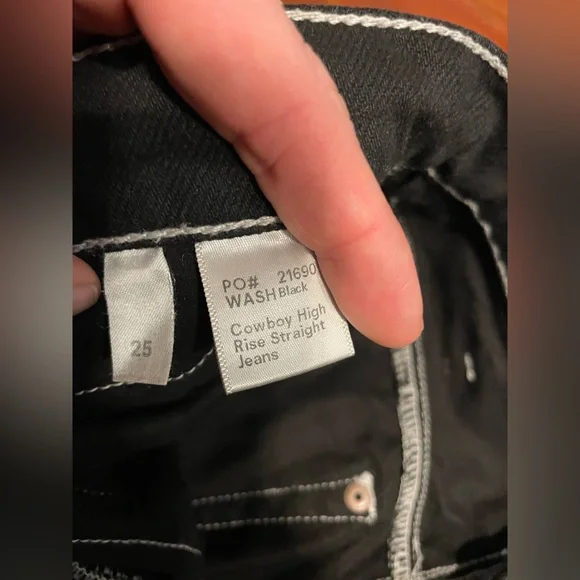 Reformation Dark Cowboy High Rise Straight Leg Jeans - Picture 7 of 7